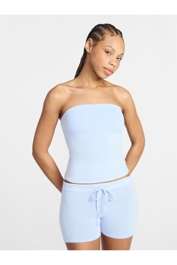 Cotton Stretch Jersey Tube Top, Women's XS-XXXL