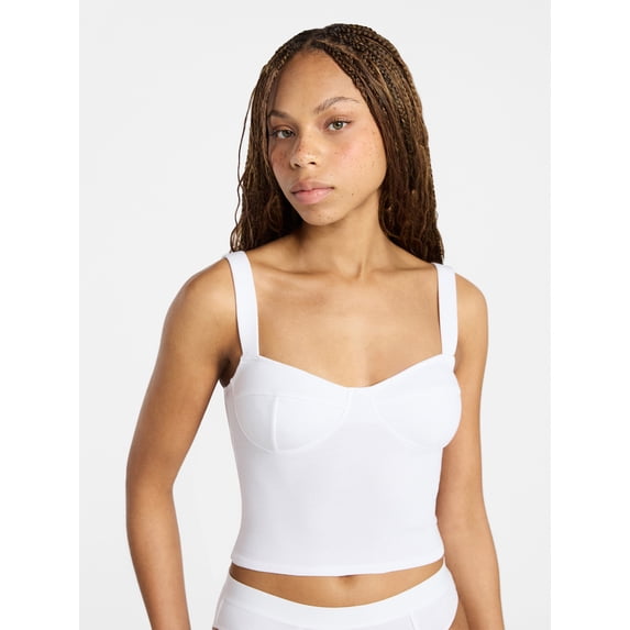 No Boundaries Cotton Rib Corset, Women's XS-XXXL