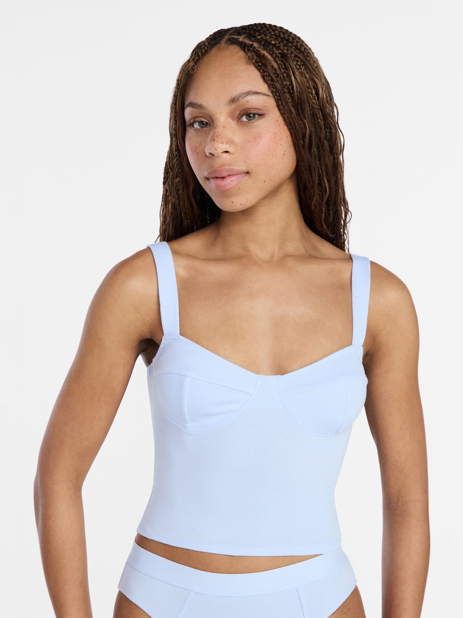 No Boundaries Cotton Rib Corset, Women's XS-XXXL