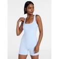 thumbnail image 1 of No Boundaries Cotton Stretch Ribbed Cozy Romper, Women's XS-XXXL, 1 of 5