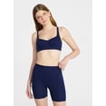 thumbnail image 1 of No Boundaries Women's Cotton Rib Wireless Bralette, Sizes XS-XXXL, 1 of 5