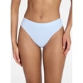 thumbnail image 1 of No Boundaries Cotton Ribbed Hi-Cut Brief Panty, Women's XS-XXXL, 1 of 4