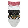 No Boundaries Women's Cotton Stretch Hipster Panties, 5Pack