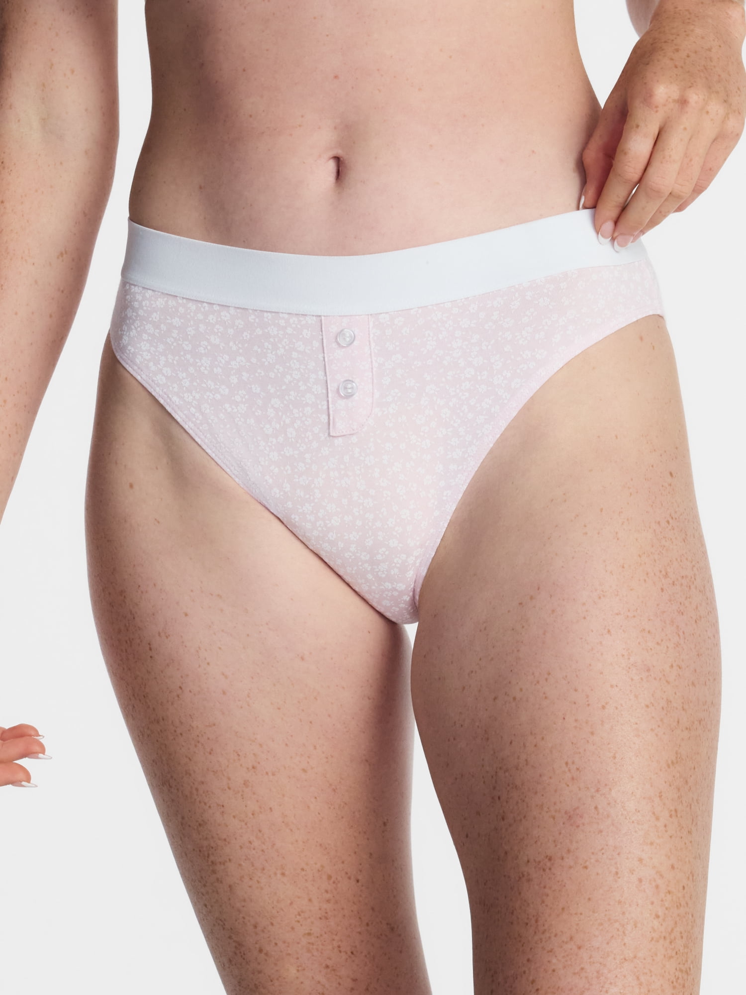 No Boundaries Cotton Stretch Jersey Bikini Panty, Women's XS-XXXL