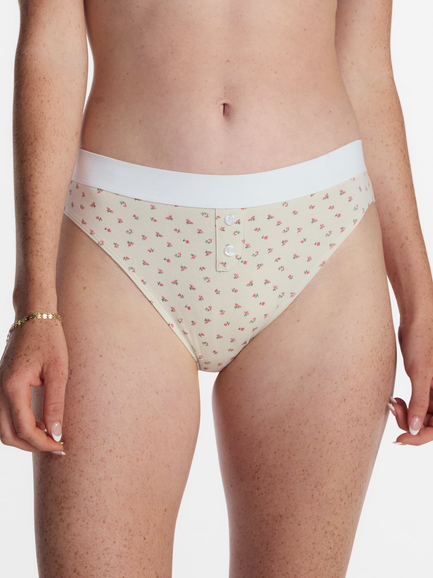 No Boundaries Cotton Stretch Jersey Bikini Panty, Women's XS-XXXL