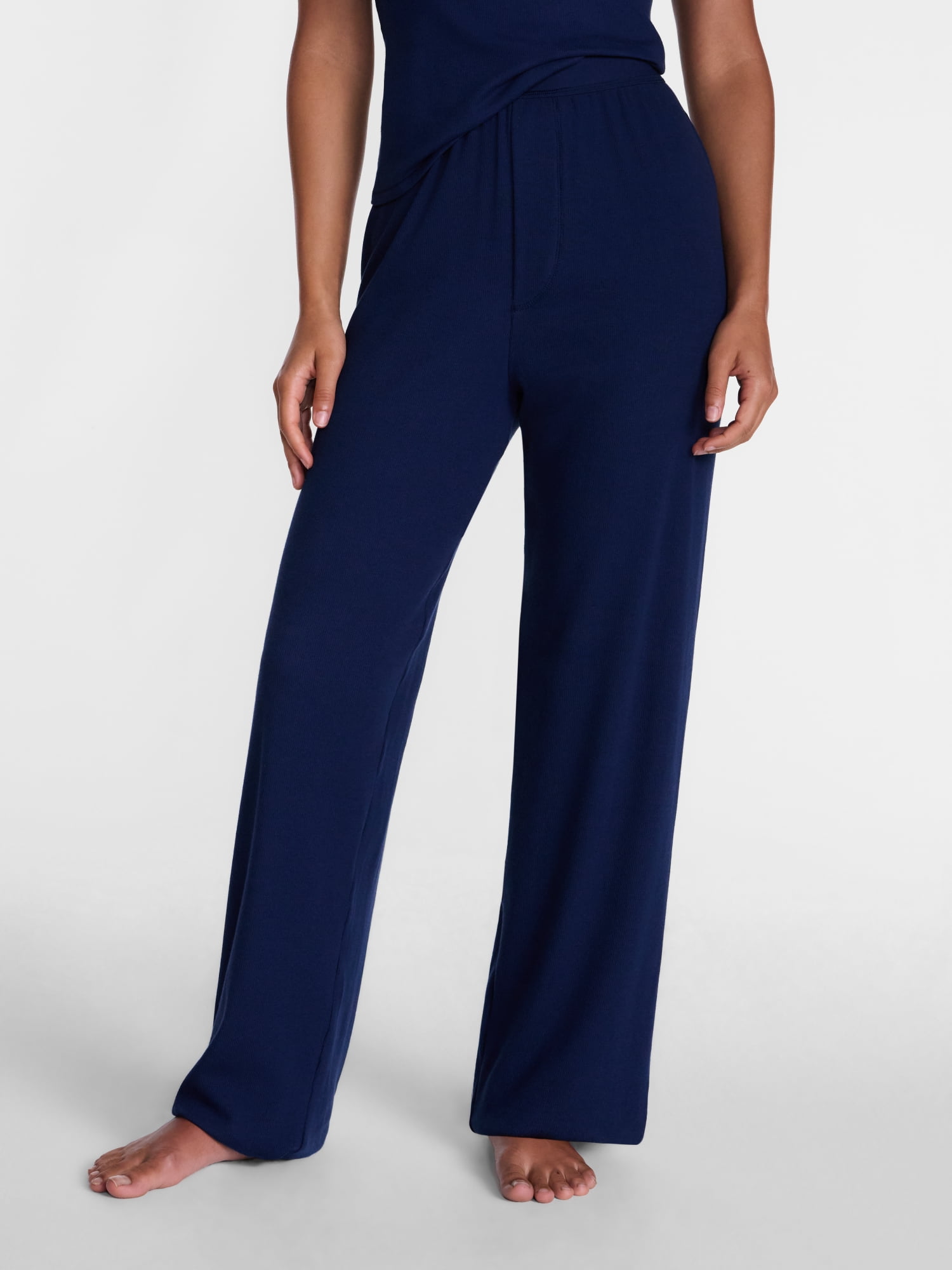 No Boundaries Cotton Stretch Ribbed Boxer Pants, Women's XS-XXXL