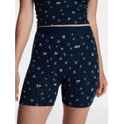 No Boundaries Cotton Stretch Ribbed Boxer Shorts, Women's XS-XXXL