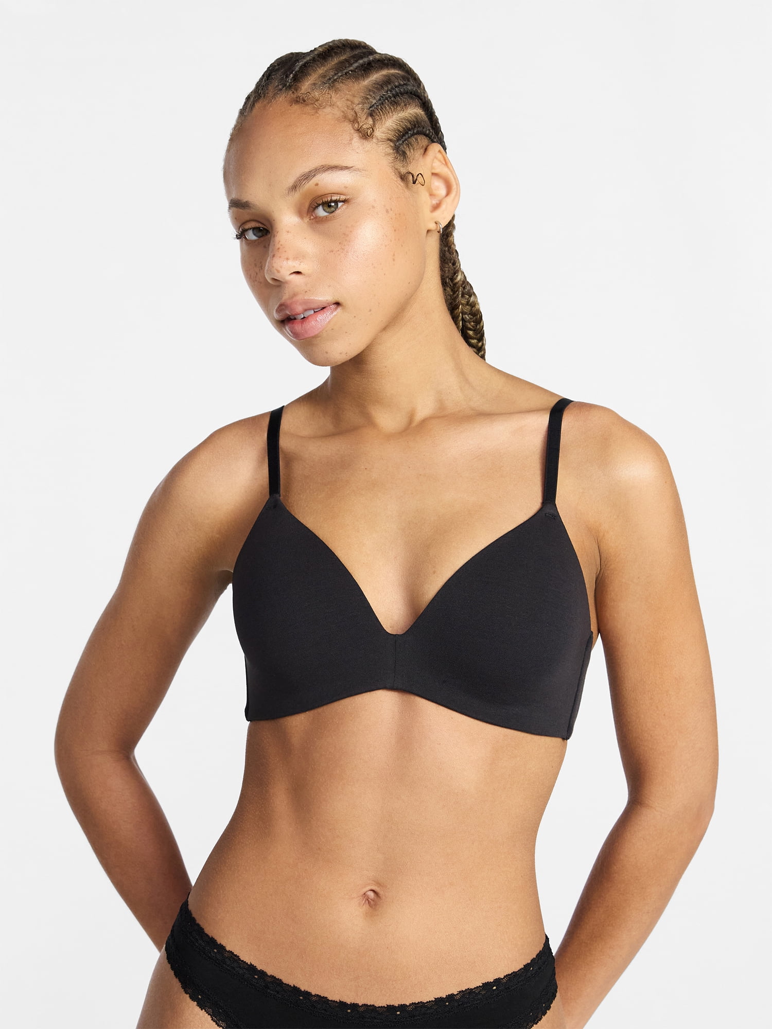 No Boundaries Cotton Wirefree Bra, Women's 32A-44DDD
