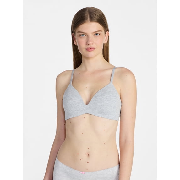 No Boundaries Cotton Wirefree Bra, Women's 32A-44DDD