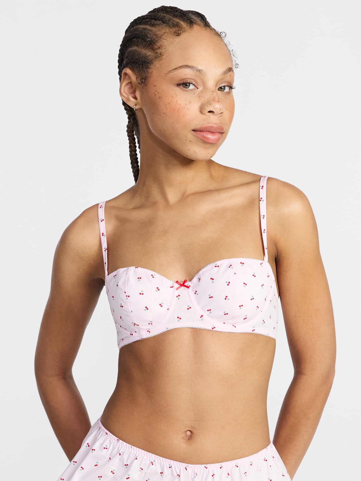 No Boundaries Wireless Woven Cotton Bra, Women's XS-XXXL - Walmart.com