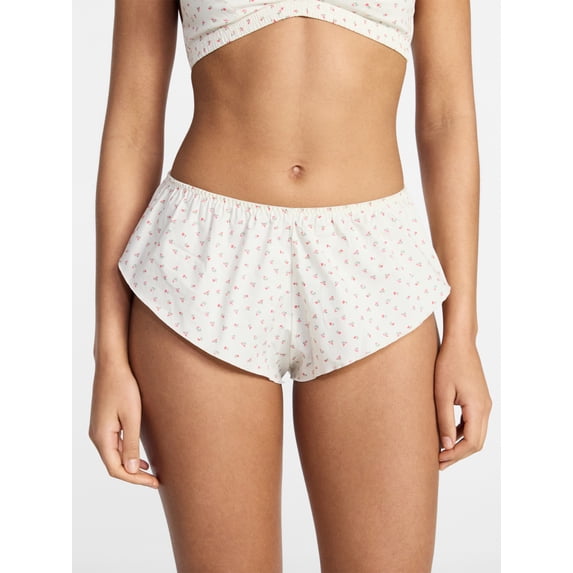 No Boundaries Woven Cotton Flutter Short Panties, Women's XS-XXXL