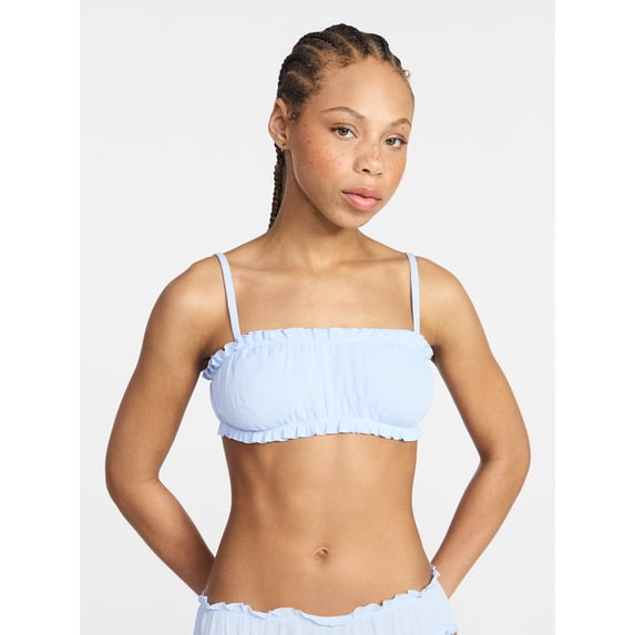 No Boundaries Ruched Woven Bralette, Women's XS-XXXL
