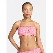 No Boundaries Ruched Woven Bralette, Womens XS-L