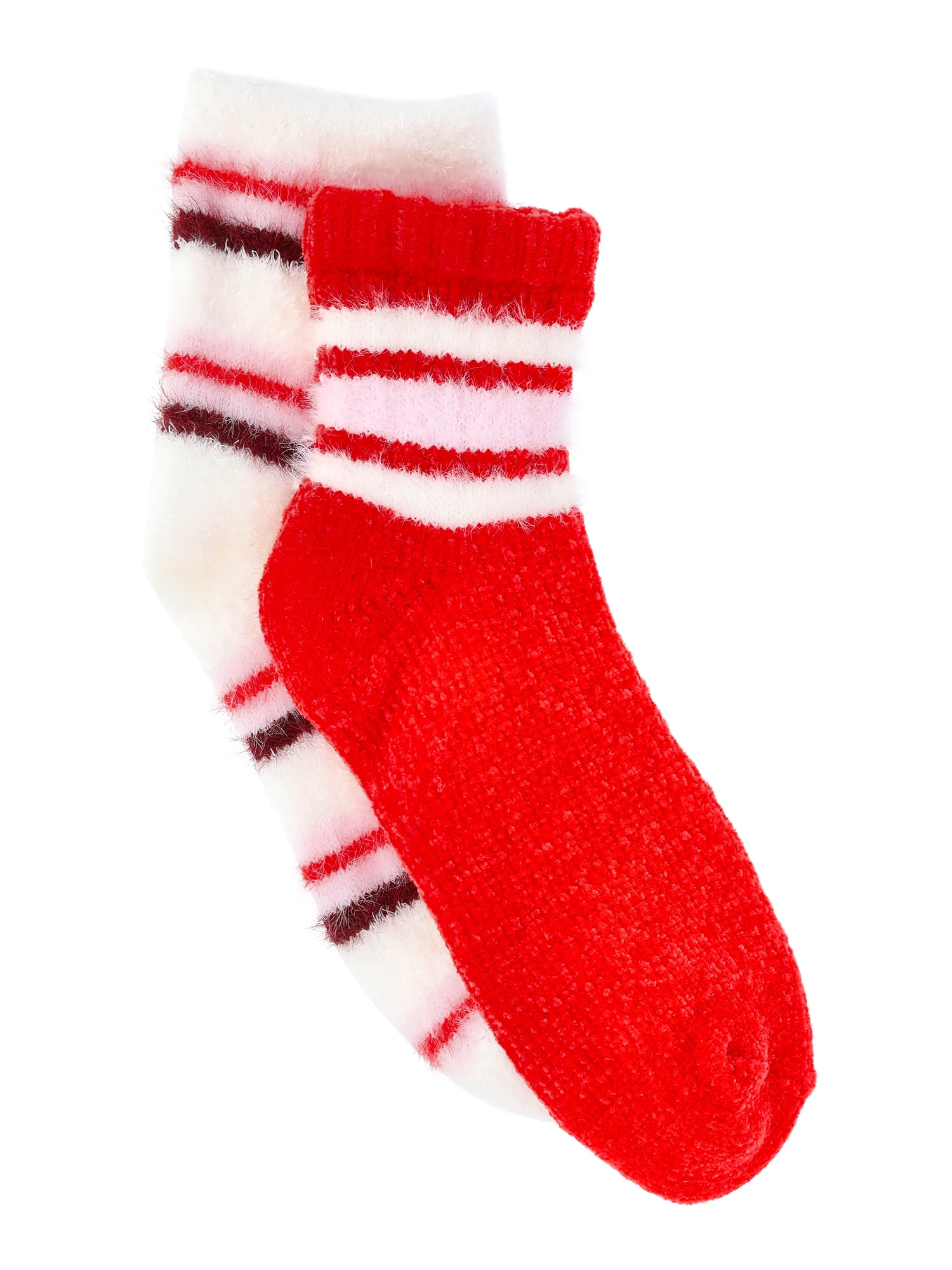 No Boundaries Cozy Socks, 2-Pack, Women's, Sizes 4-10