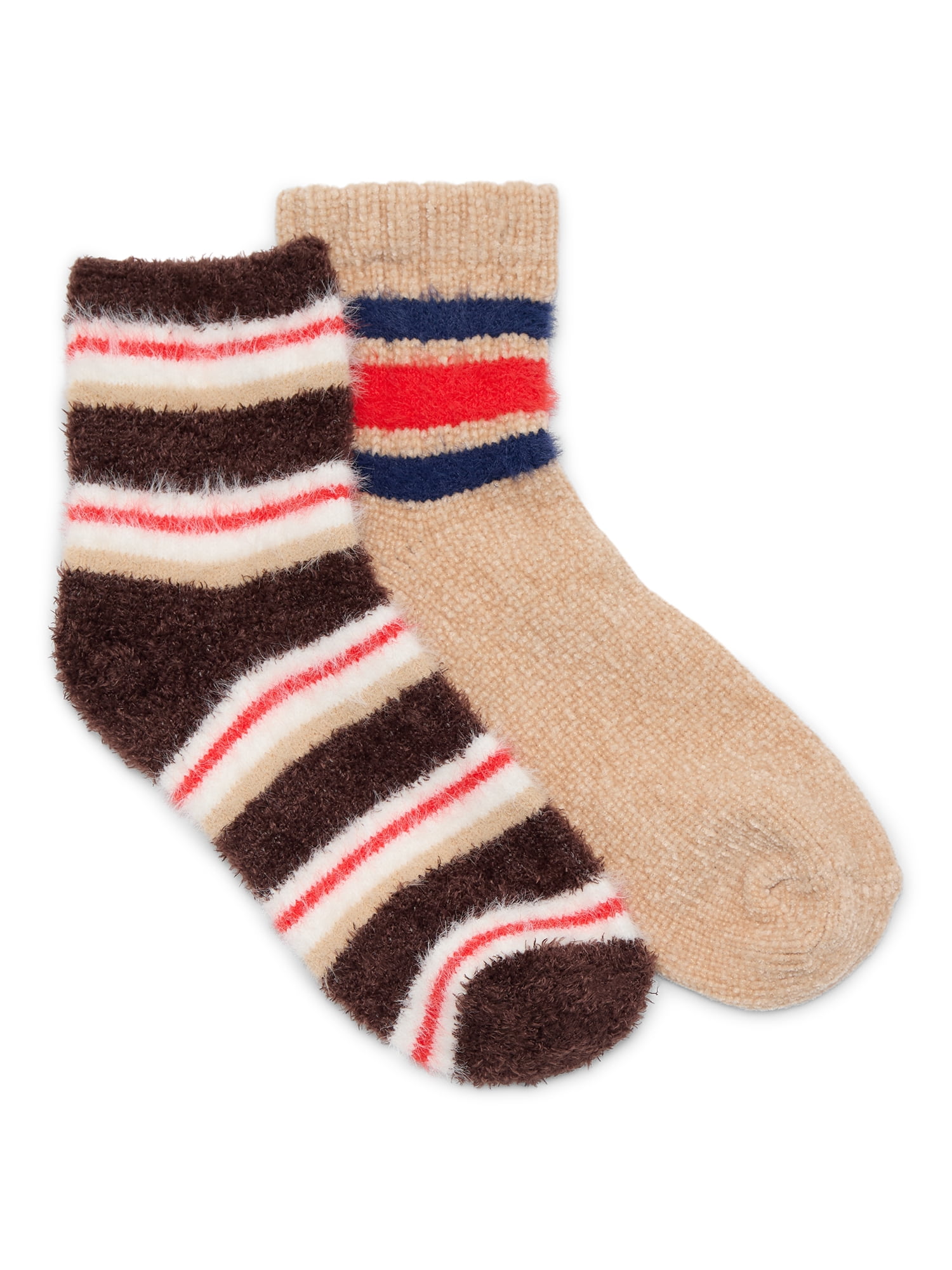 No Boundaries Women s Cozy Socks 2 Pack Size 4 10
