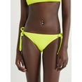 thumbnail image 1 of No Boundaries Women's Crinkle Side Tie Bikini Bottom, Sizes XXS-XXL, 1 of 5