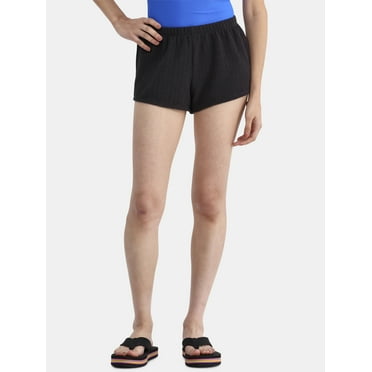 No Boundaries Women's Crinkle Swim Coverup Shorts, Sizes XXS-XXL