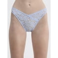 thumbnail image 1 of No Boundaries Women's Crossover Lace Cheeky Panty, Sizes XS to XXXL, 1 of 3