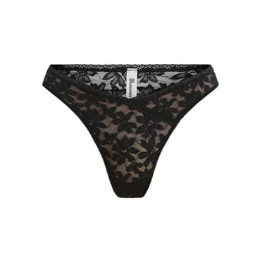 No Boundaries Women's Crossover Lace Thong Panty, Sizes XS to XXXL