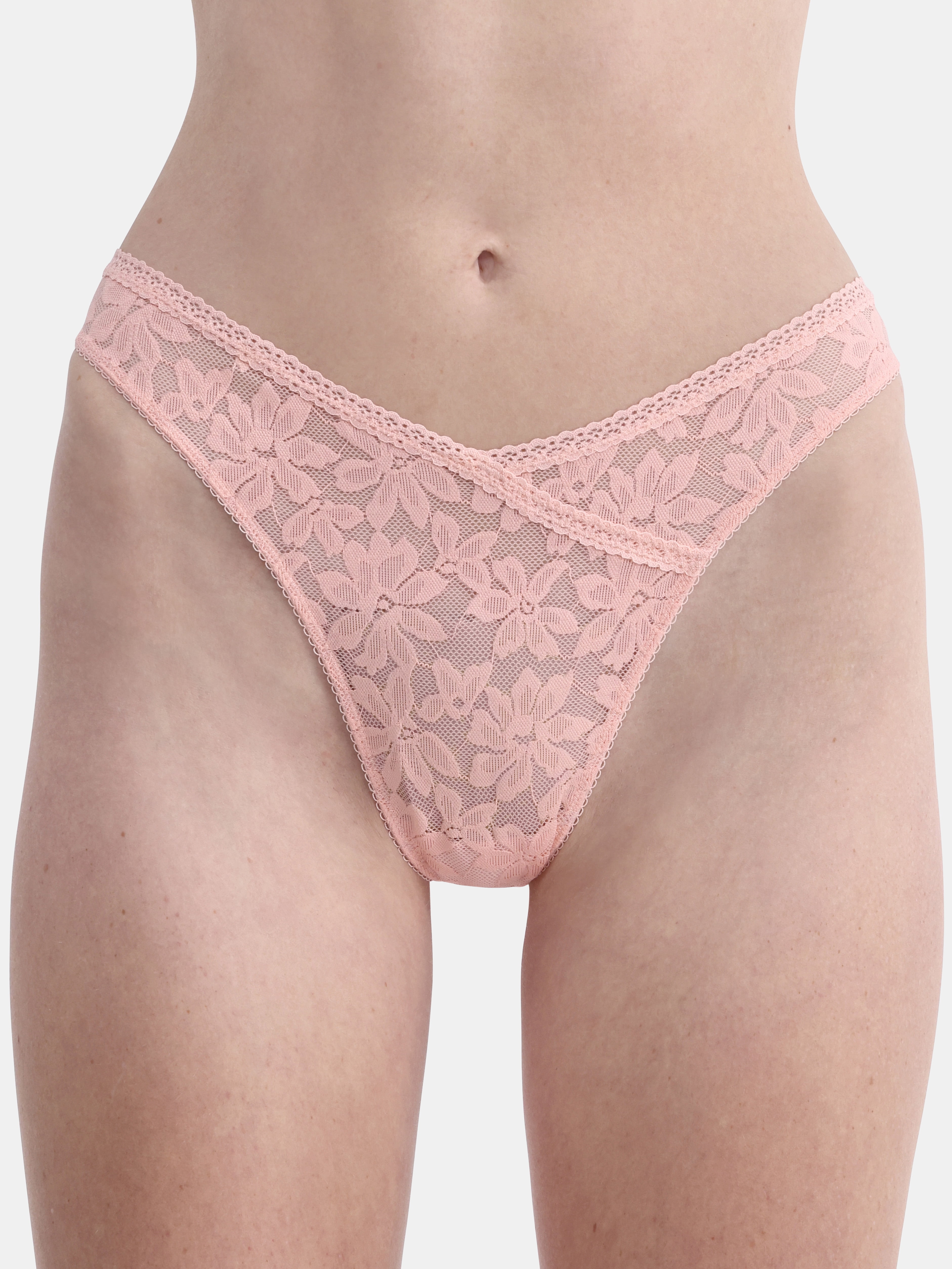 No Boundaries Women's Crossover Lace Thong Panty XS to XXXL with