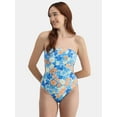 thumbnail image 1 of No Boundaries Women's Cutout One Piece Swimsuit, XXS - XXL, 1 of 5