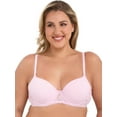 thumbnail image 1 of No Boundaries Women's Demi Underwire T-Shirt Bra with Sugarcup, Sizes 34A-40DD, 1 of 8