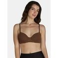 thumbnail image 1 of No Boundaries Women's Demi Underwire T-Shirt Bra with Sugarcup, Sizes 34A-40DD, 1 of 3