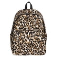 thumbnail image 1 of No Boundaries Women's 17" Dome Backpack, Leopard with Bows, 1 of 5