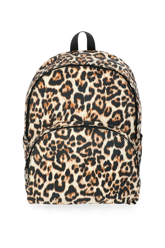 Women's Dome Backpack, Natural Leopard