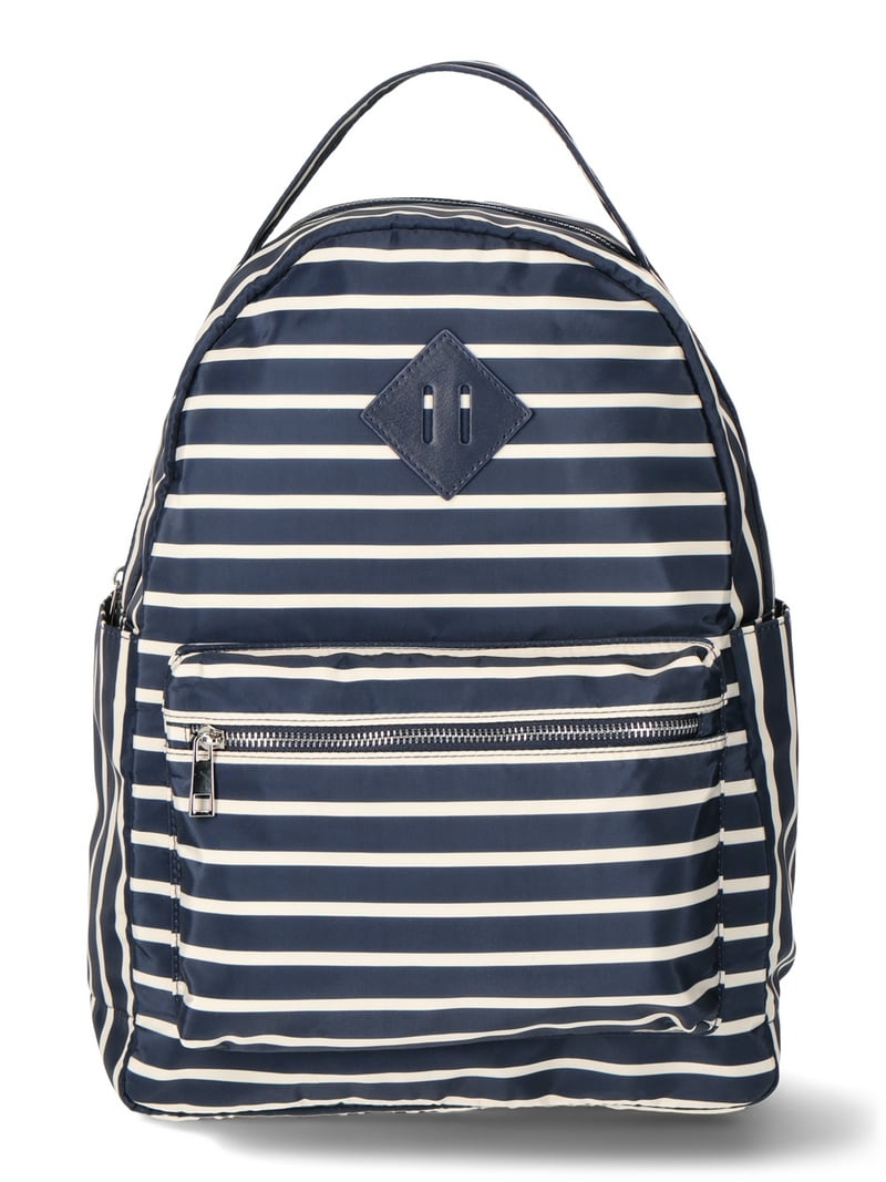 No Boundaries Women's Dome Backpack Navy Stripe,