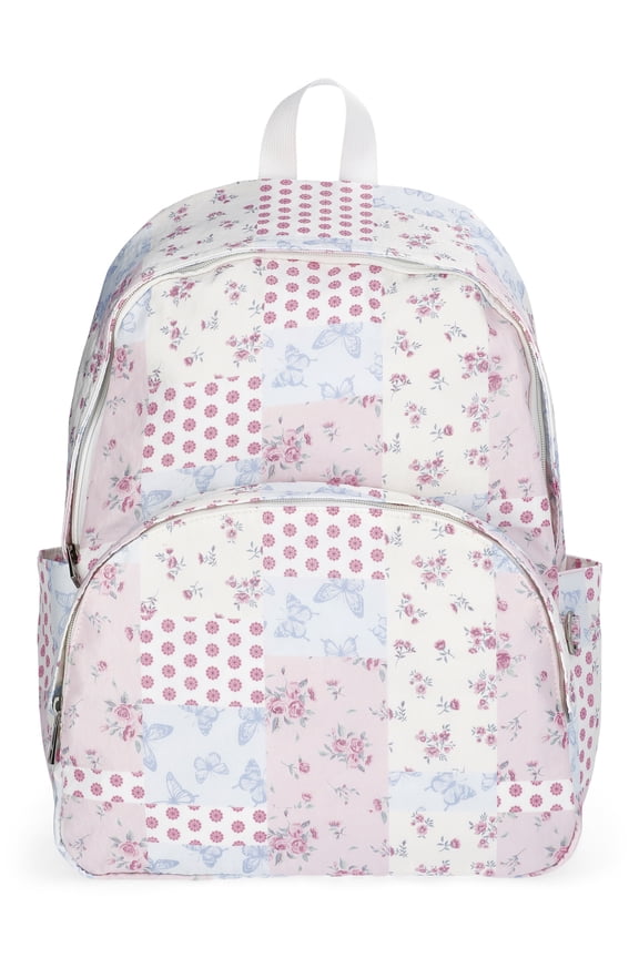Women's 17" Dome Backpack, Pastel Patchwork