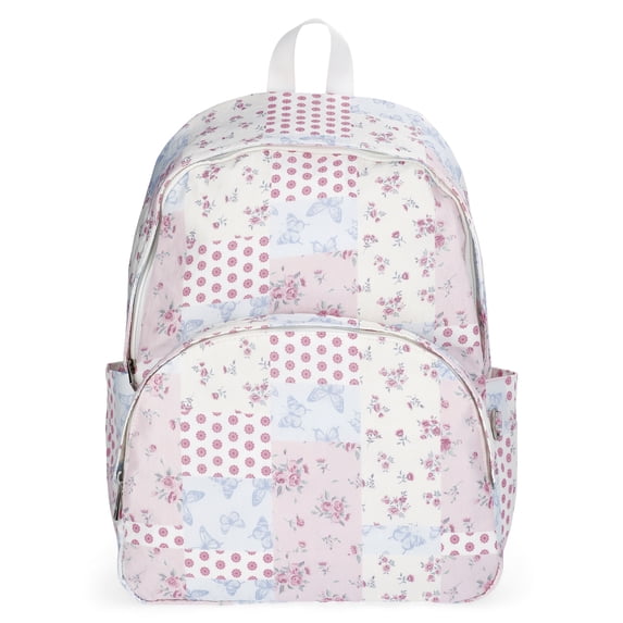 No Boundaries Women's 17" Dome Backpack, Pastel Patchwork
