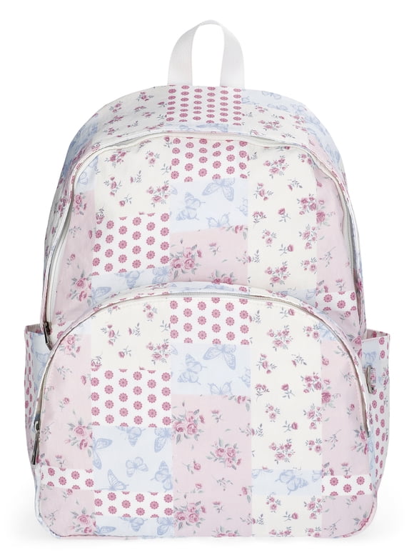 Women's 17" Dome Backpack, Pastel Patchwork