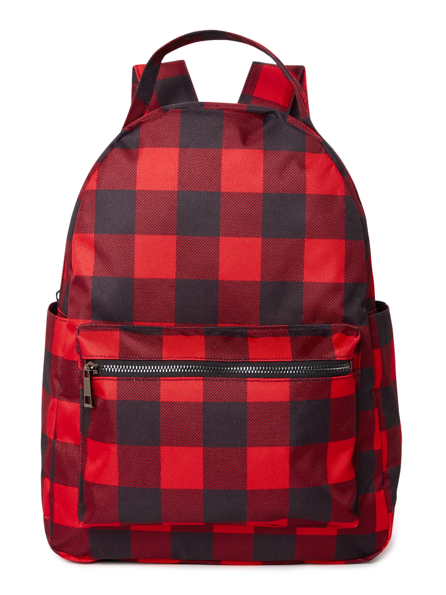 Plaid Red and Black Women\'s Backpack Red Plaid Backpack - Etsy main image 3