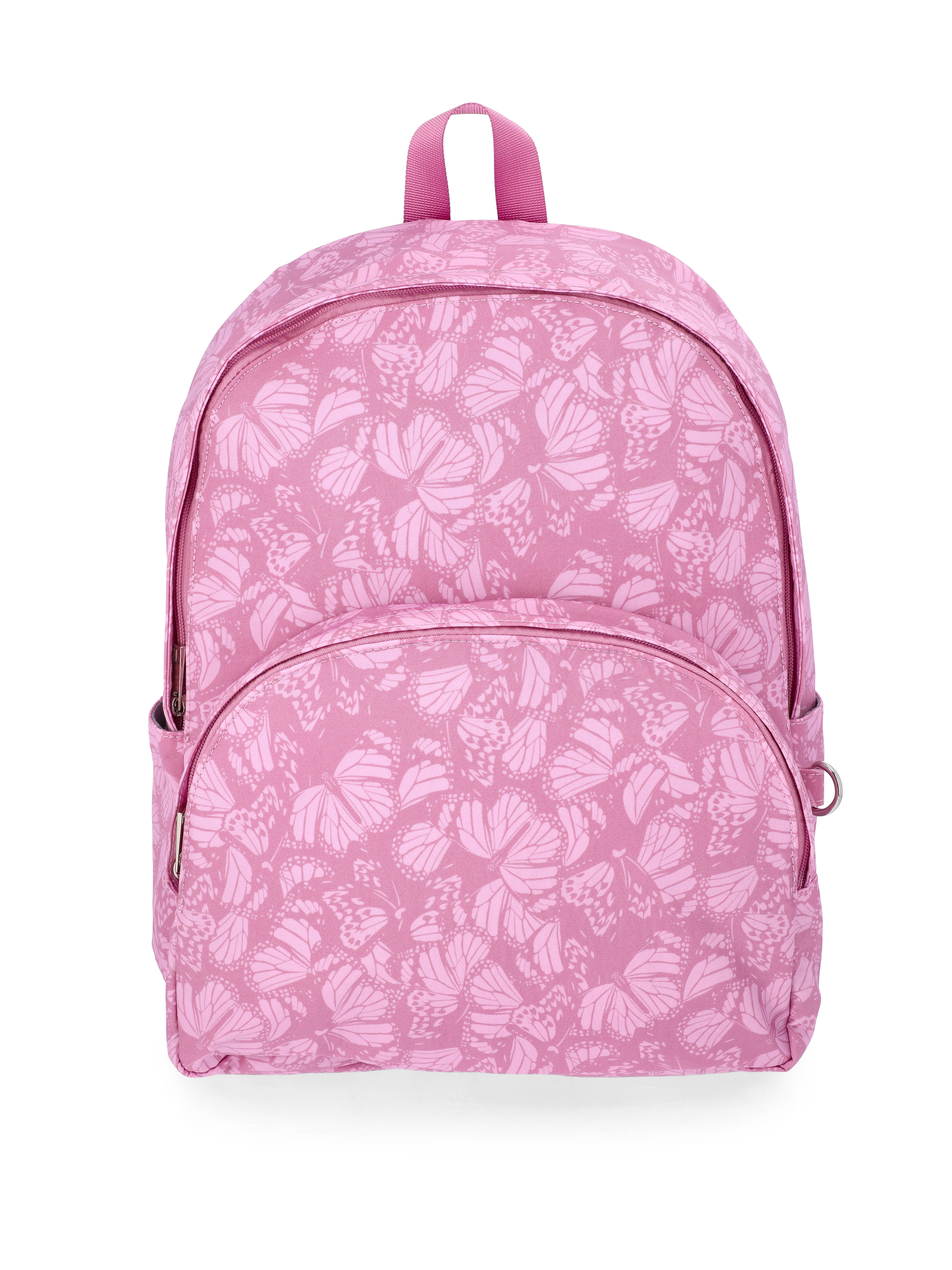 No Boundaries Women's Dome Backpack, Rosy Lilac Butterfly