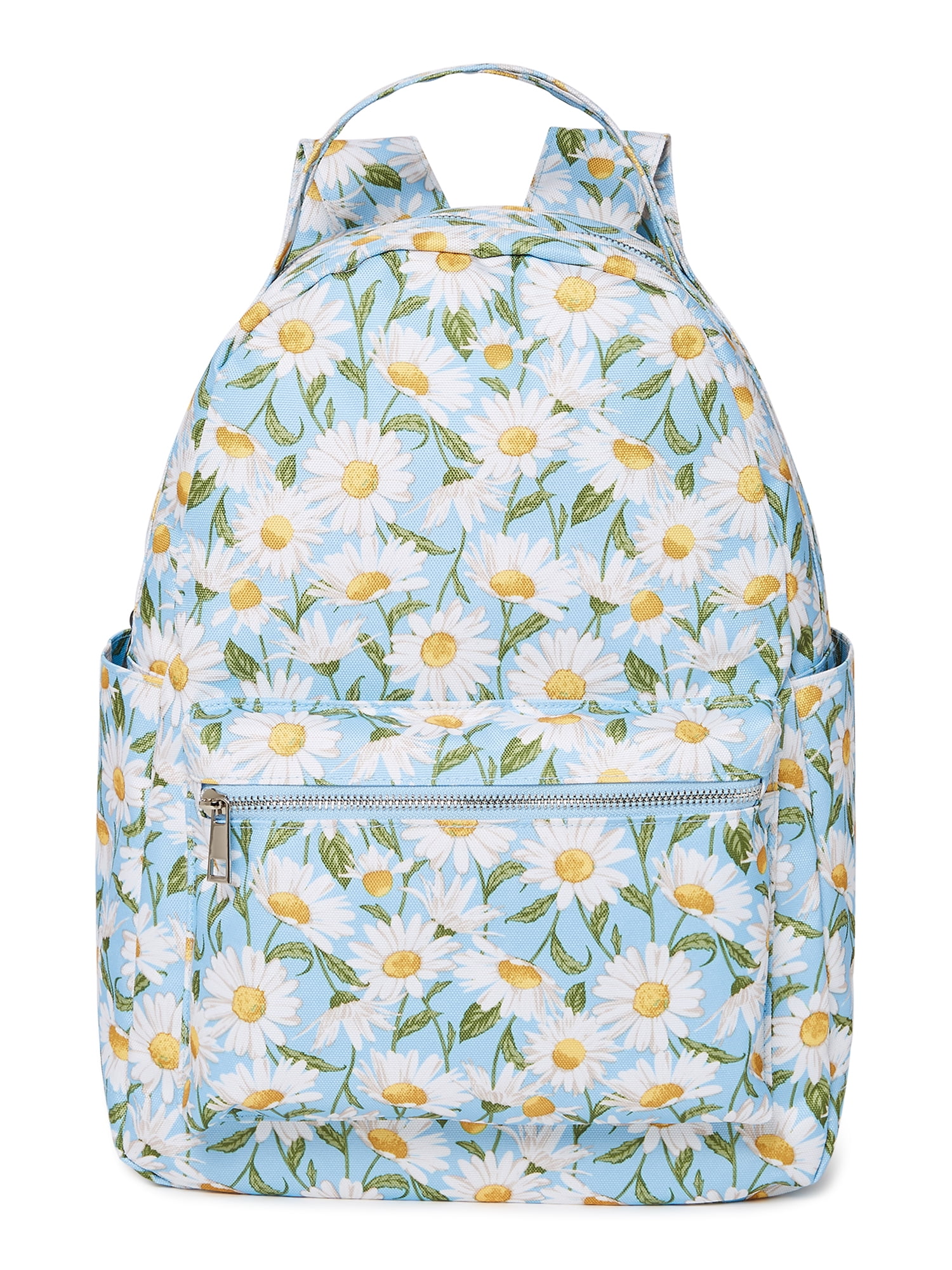 Backpack Under One Sky White Gold Butterfly Flower Small Backpack