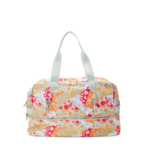 No Boundaries Women's Dome Weekender Duffel Bag, Floral