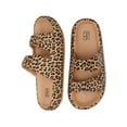 No Boundaries Women's Double Buckle Comfort Slide Sandals