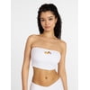 No Boundaries Embroidered Bandeau Cropped Tankini 