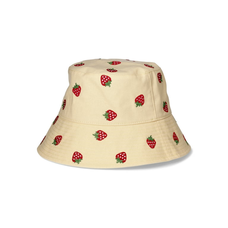 No Boundaries Women's Embroidery Bucket Hat Yellow No Boundaries Women's Embroidery Bucket Hat Yellow