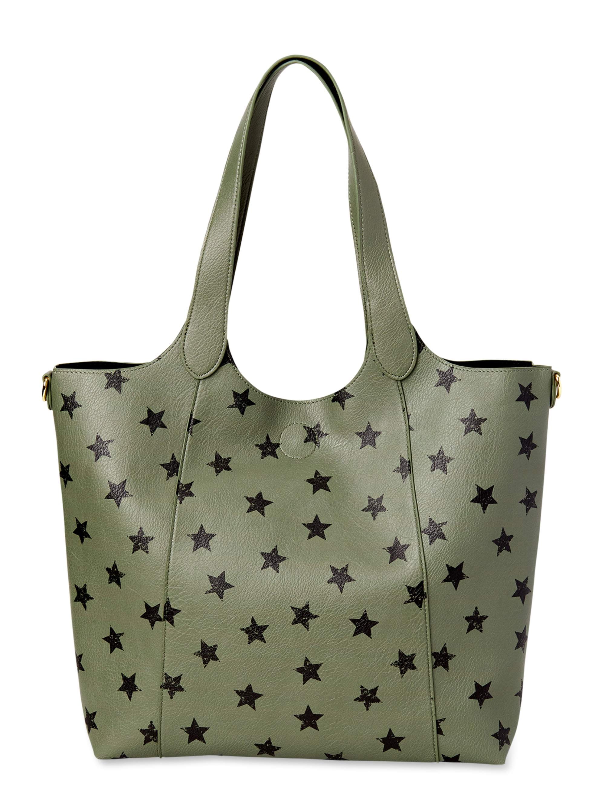 Faux Leather Star-Shaped Handbag