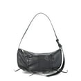 thumbnail image 1 of No Boundaries Women's Fashion Drawstring Hobo Bag, Black, 1 of 4