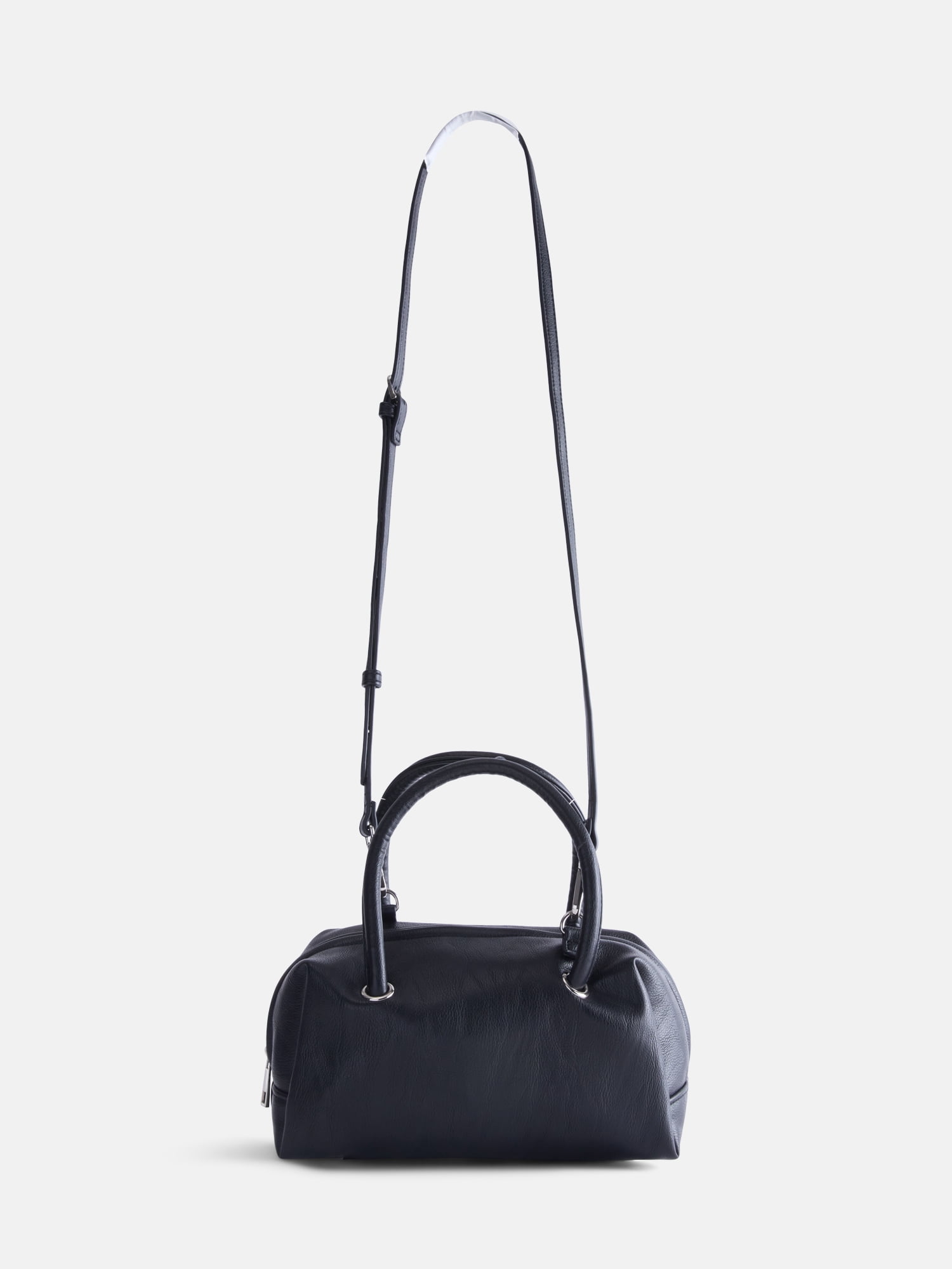 No Boundaries Women's East West Bowler Handbag, Black