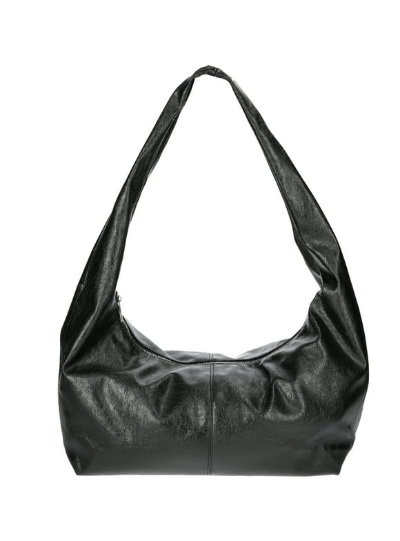 Women's Stud Hobo Bag, Black