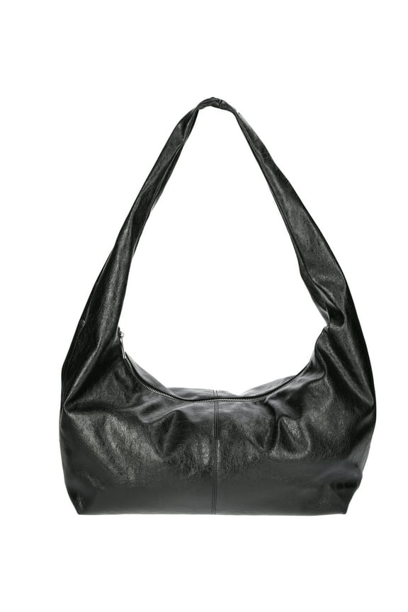 Women's Stud Hobo Bag, Black
