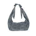 thumbnail image 1 of No Boundaries Women's Bow Hobo Bag, Blue Denim, 1 of 5