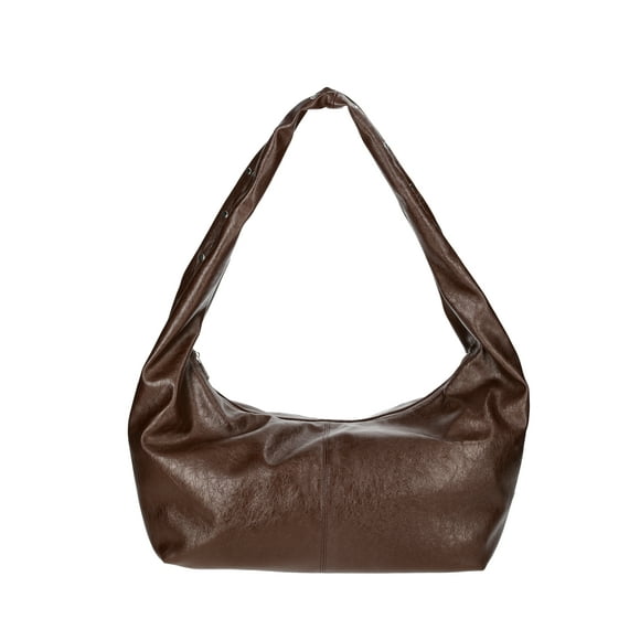 Women's Stud Hobo Bag, Chocolate