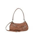 thumbnail image 1 of No Boundaries Women's Fashion Shoulder Bag, Brown, 1 of 4