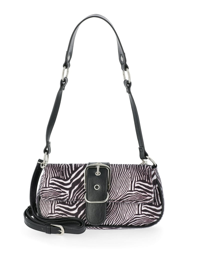 No Boundaries Women's Shoulder Bag, Zebra - Walmart.com