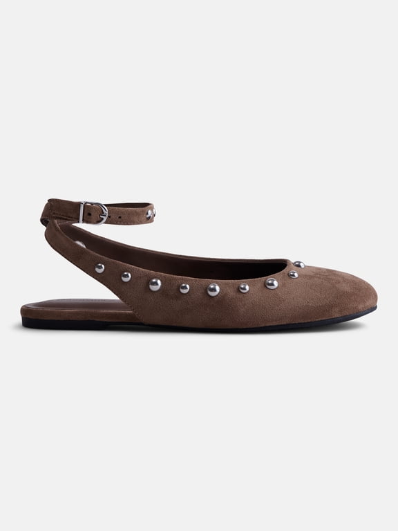 Women’s Faux Suede Ankle Ballet Flats
